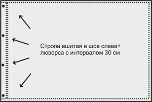 Люверсы слева